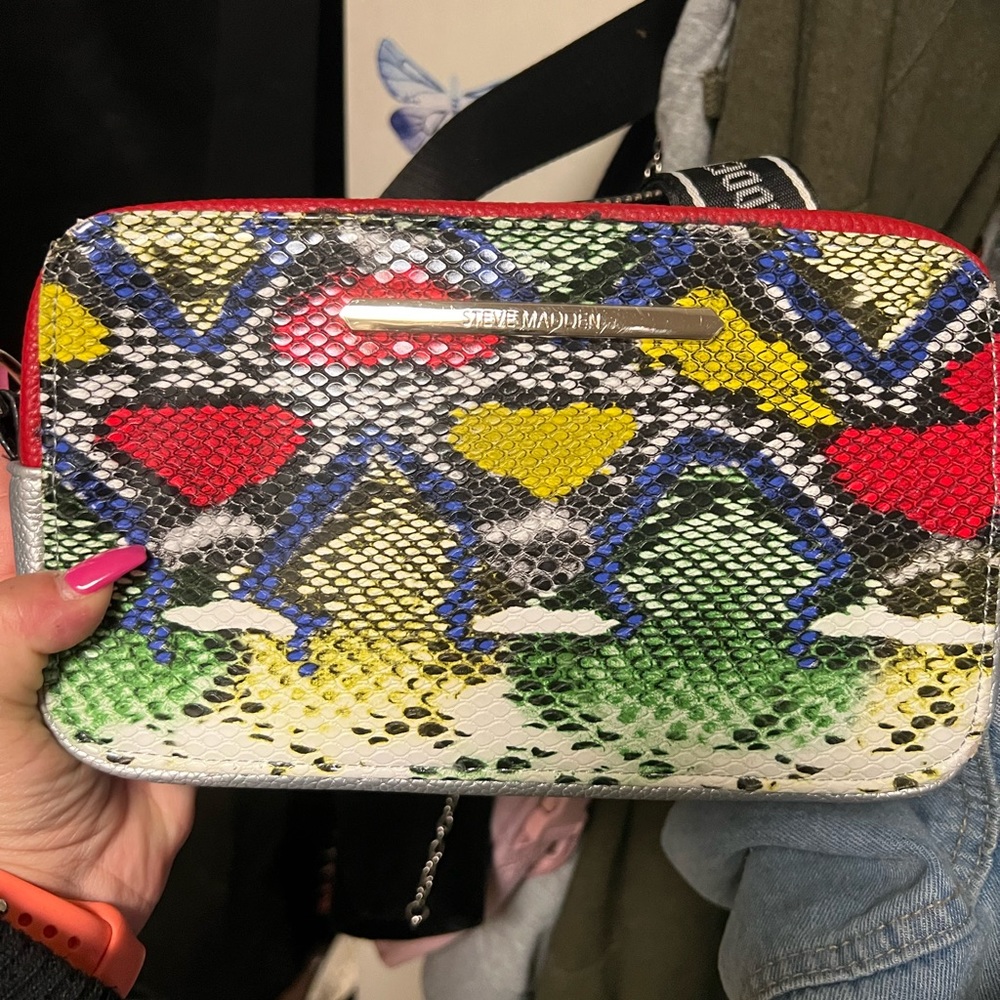 Steve Madden snake skin purse